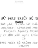 LỊCH SỬ PHÁT TRIỂN HỆ THỐNG MẠNG MÁY TÍNH