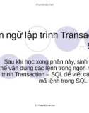 Ngôn ngữ lập trình Transaction-SQL