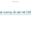 Đại cương về các hệ CSDL