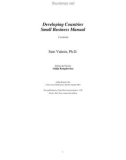 Developing Countries Small Business Manual