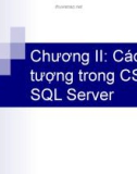 Chương II: Cac đối tượng trong CSDL SQL Server