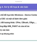 Bài giảng Lập trình Windows: Chương 4 - Xử lý đồ họa & văn bản