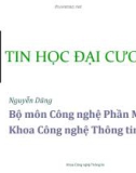 Bài giảng Tin học đại cương A (dành cho khối tự nhiên): Giới thiệu môn học