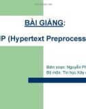 Bài giảng PHP (Hypertext Preprocessing) - Nguyễn Phú Quảng