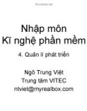 Nhập môn Kĩ nghệ phần mềm