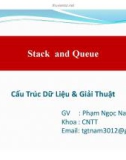 Bài giảng Stack and Queue (Cấu trúc dữ liệu & giải thuật)