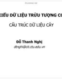 Bài giảng Cấu trúc dữ liệu giải thuật: Cấu trúc dữ liệu cây