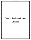 Quản lý Bookmark trong Chrome