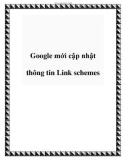 Google mới cập nhật thông tin Link schemes