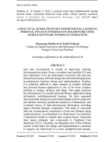 A practical model from multidimensional layering: Personal finance information framework using mobile software interface operations