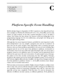 C Platform-Specific Event Handling