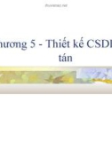 Chương 5 Thiết kế cơ sở dữ liệu phân tán