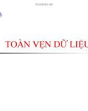 TOÀN VẸN DỮ LIỆU