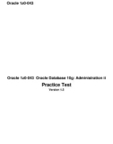 Oracle Database 10g Administration ii Practice TestVersion phần 1