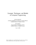 Concepts, Techniques, and Models of Computer Programming