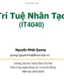 Bài giảng Trí tuệ nhân tạo: Giới thiệu môn học - Nguyễn Nhật Quang (ĐH Bách khoa Hà Nội)