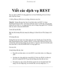 Viết các dịch vụ REST