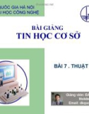 Bài giảng Tin học cơ sở