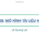 Bài giảng HTML – DHTML - Javascript (Thiết kế Web): Bài 8 - Lê Quang Lợi