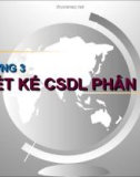 Chương 3: Thiết kế cơ sở dữ liệu phân tán