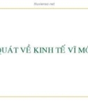 Khái quát lý thuyết Kinh tế vĩ mô