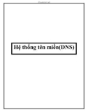 Hệ thống tên miền(DNS)