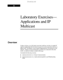 Laboratory Exercises— Applications and IP Multicast