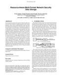 Resource-Aware Multi-Format Network Security Data Storage