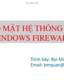 Bài giảng Quản trị mạng microsoft windows: Chương 7 - Bùi Minh Quân