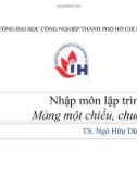 Bài giảng Nhập môn lập trình: Bài 6 - TS. Ngô Hữu Dũng