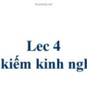 Bài giảng Trí tuệ nhân tạo: Bài 4 - Phạm Thị Anh Lê