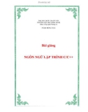 Bài giảng Ngôn ngữ lập trình C/C++ - Phạm Hồng Thái