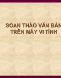 Soạn thảo văn bản trên máy vi tính