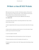 50 Bước cơ bản để SEO Website