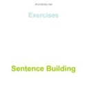 Exercises sentence building