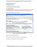 Hướng dẫn sử dụng tìm kiếm thông tin bằng GOOGLE