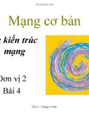 Bài giảng Mạng cơ bản: Bài 4 - Kiến trúc mạng