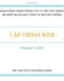 LẬP TRÌNH WEB Chương 7: AJAX