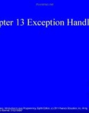 Lecture Introduction to Java programming - Chapter 13: Exception handling