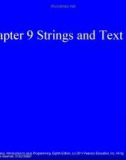 Lecture Introduction to Java programming - Chapter 9: Strings and text I/O