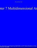 Lecture Introduction to Java programming - Chapter 7: Multidimensional arrays