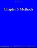 Lecture Introduction to Java programming - Chapter 5: Methods