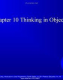 Lecture Introduction to Java programming - Chapter 10: Thinking in objects