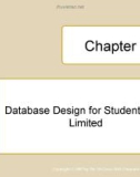 Lecture Database design, application development and administration - Chapter 13: Database design for student loan limited