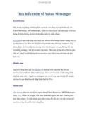 Tìm hiểu thêm về Yahoo Messenger