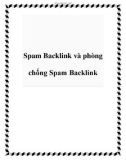 Spam Backlink và phòng chống Spam Backlink