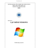 Bài giảng Lập trình Windows - Trường ĐH Công nghiệp Thực Phẩm TP.HCM