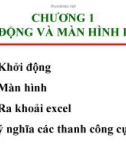 Bài giảng Excel căn bản - Chương 1 Khởi động màn hình Excel