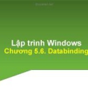 Bài giảng Lập trình trên Windows: Chương 5.6 - Trần Minh Thái