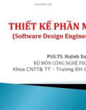 Bài giảng Thiết kế phần mềm - PGS.TS. Huỳnh Xuân Hiệp